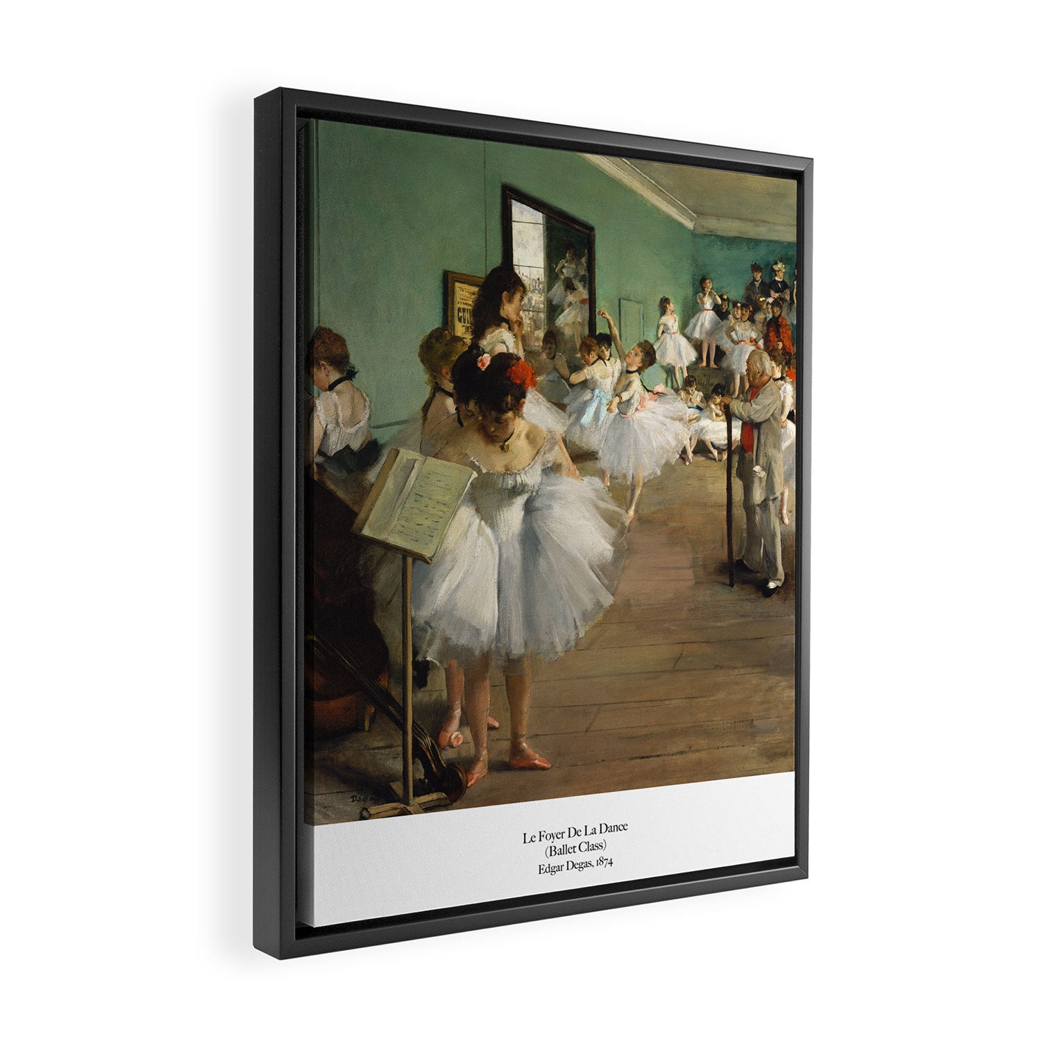 Ballet Class by Edgar Degas Framed Canvas Print Gallery Image 2