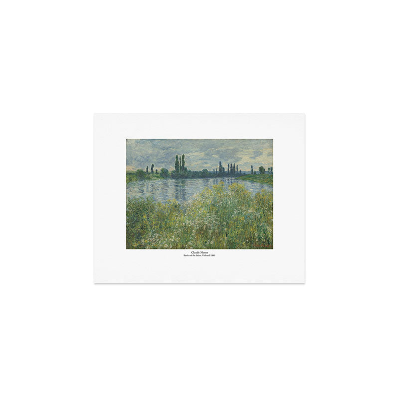 Banks of the Seine, Véthueil, by Claude Monet Art Print Gallery Image 1