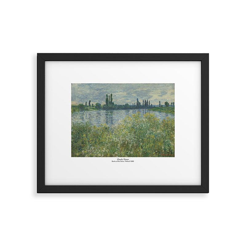 Banks of the Seine, Véthueil, by Claude Monet Framed Art Print Gallery Image 4