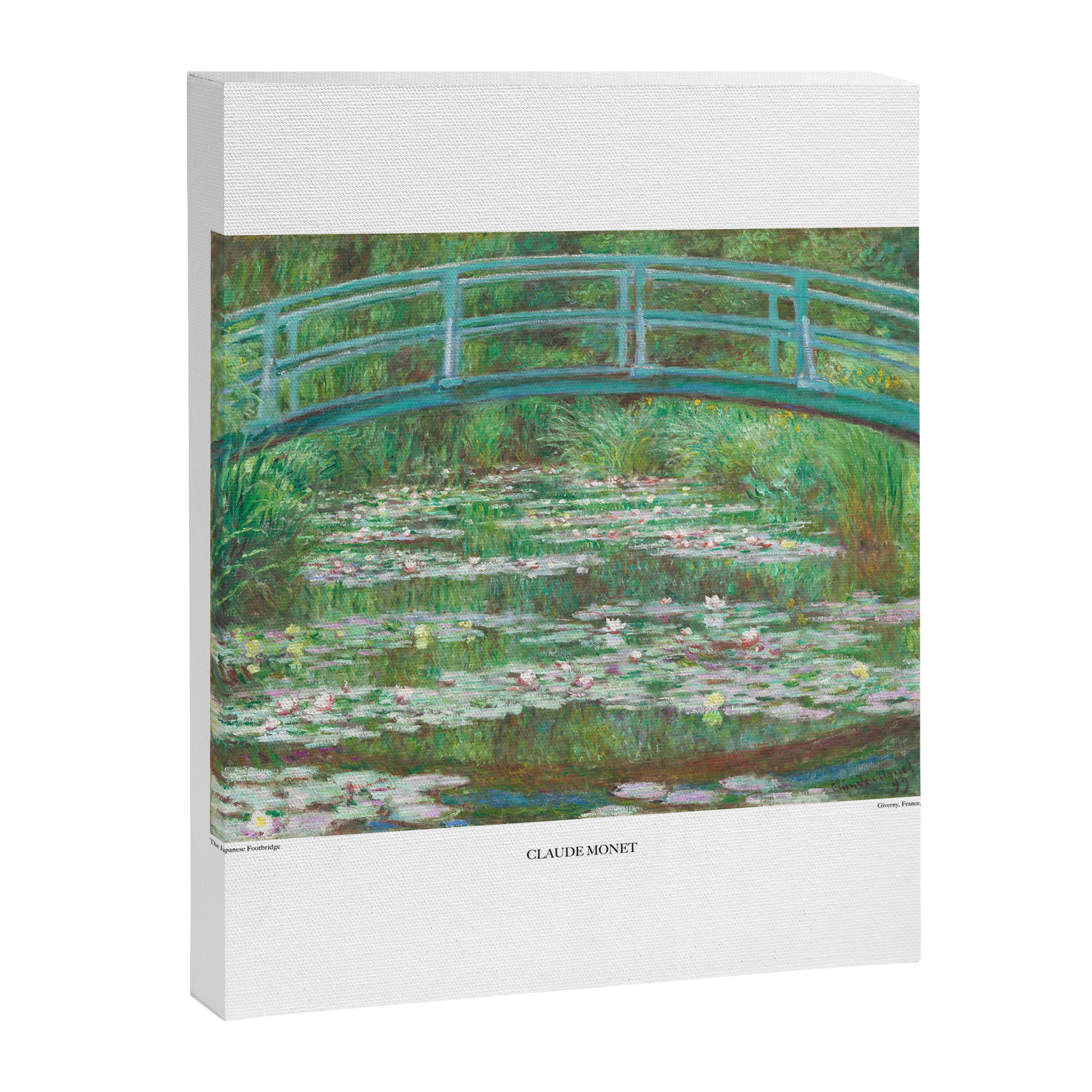 Bridge Over a Pond of Waterlilies by Claude Monet Canvas Print Gallery Image 8
