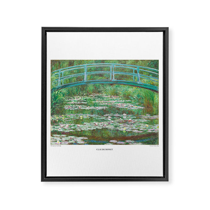 Bridge Over a Pond of Waterlilies by Claude Monet Framed Canvas Print Gallery Image 1