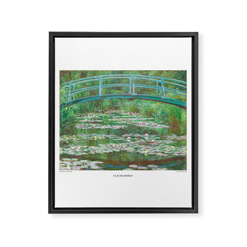 Bridge Over a Pond of Waterlilies by Claude Monet Framed Canvas Print Gallery Image 8