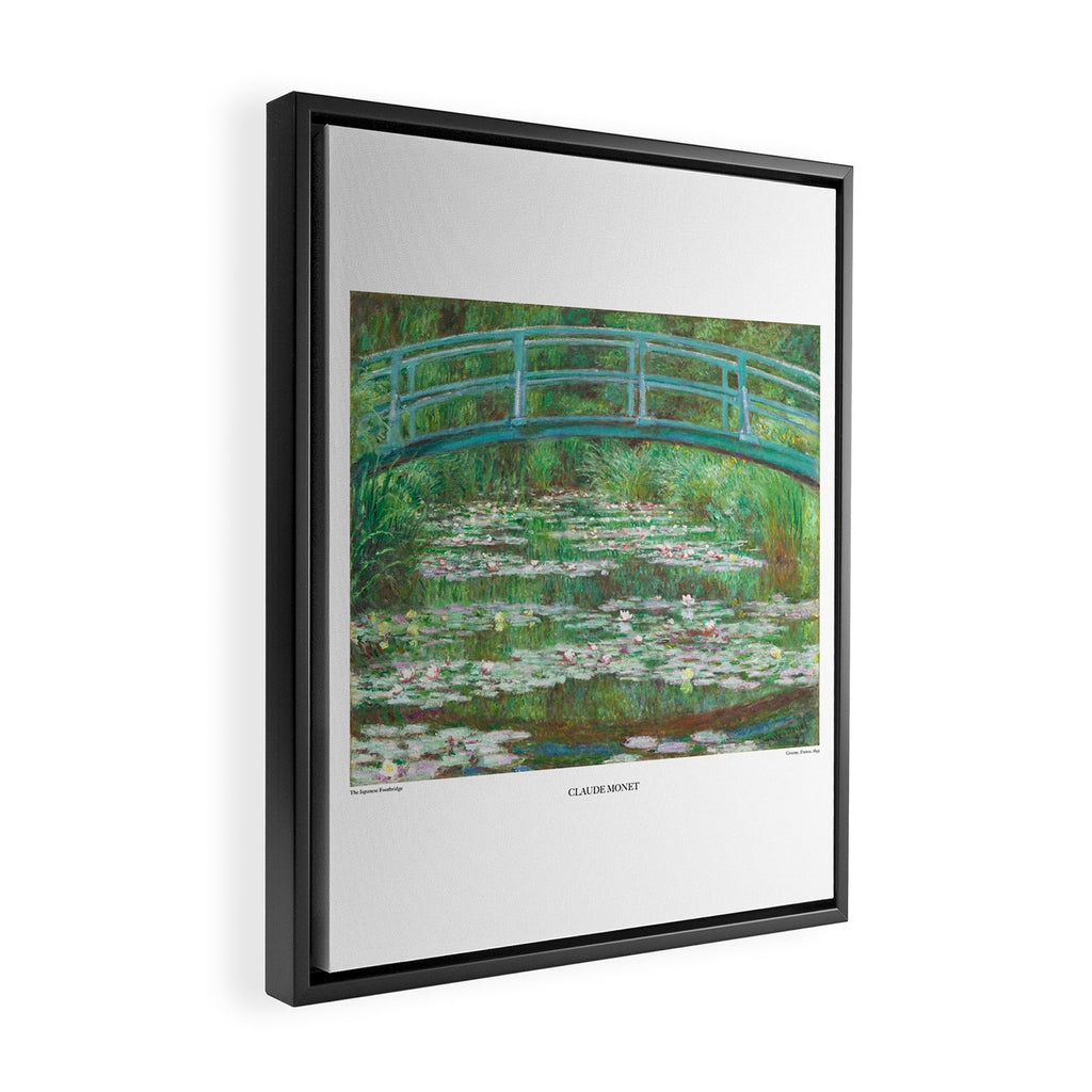 Bridge Over a Pond of Waterlilies by Claude Monet Framed Canvas Print Gallery Image 2