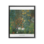 Farm Garden with Sunflowers (Bauerngarten mit Sonnenblumen) by Gustav Klimt Framed Canvas Print Gallery Image 6