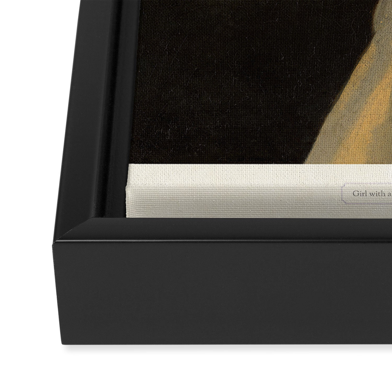 Girl with a Pearl Earring by Johannes Vermeer Framed Canvas Print Gallery Image 3