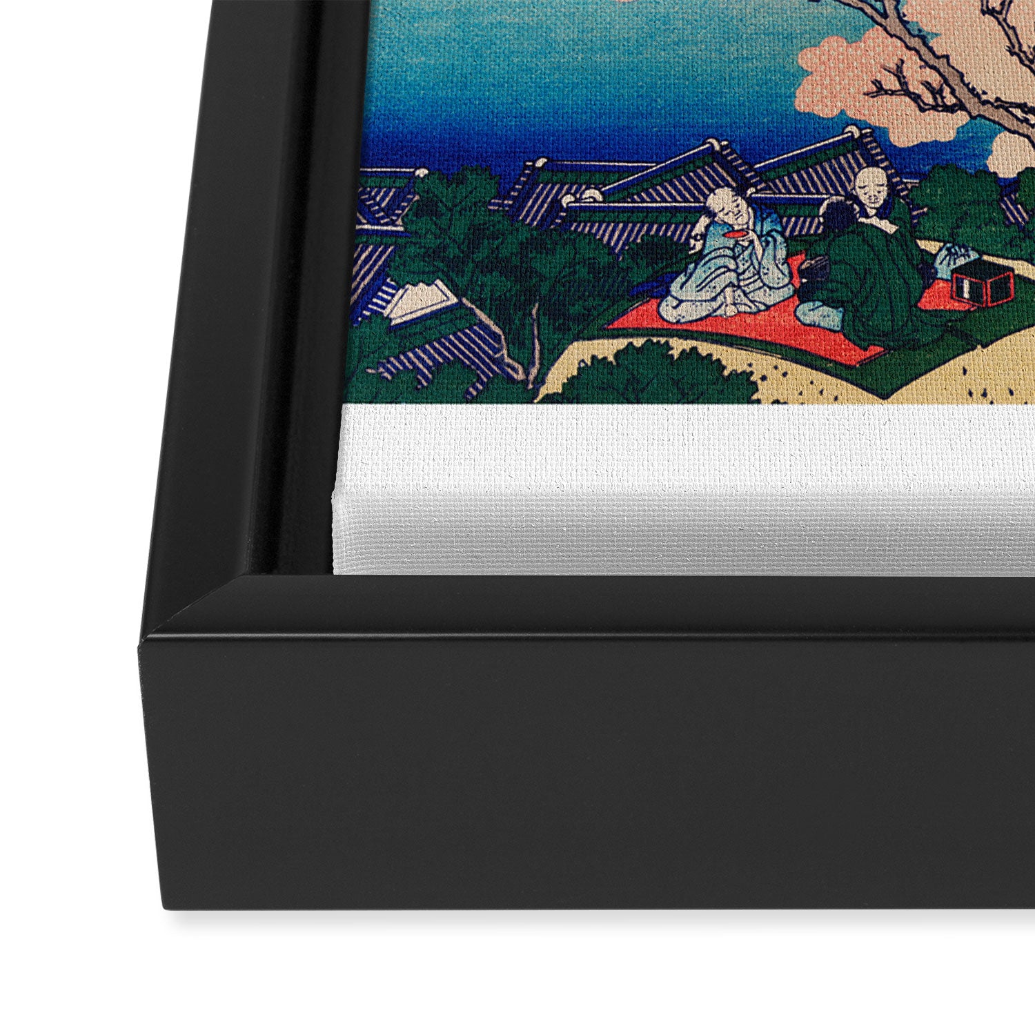 Gotenyama at Shinagawa on the TÅkaidÅ  Framed Canvas Print Gallery Image 3