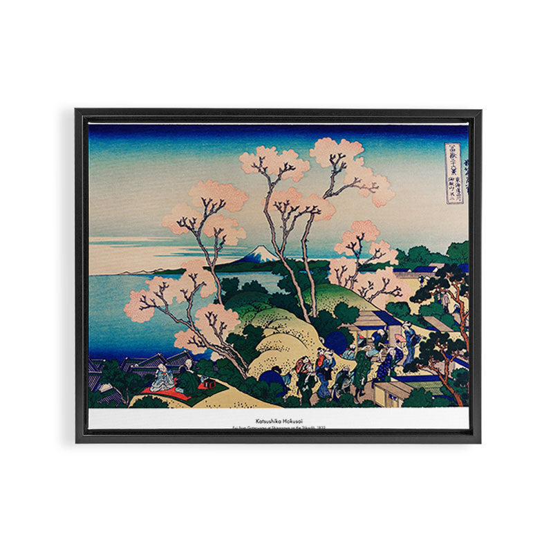 Gotenyama at Shinagawa on the TÅkaidÅ  Framed Canvas Print Gallery Image 8