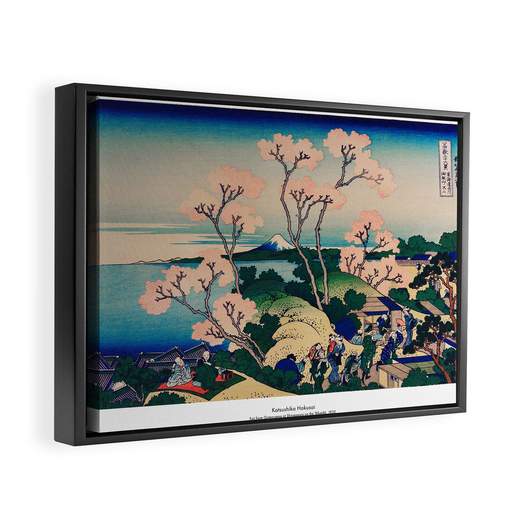 Gotenyama at Shinagawa on the TÅkaidÅ  Framed Canvas Print Gallery Image 2