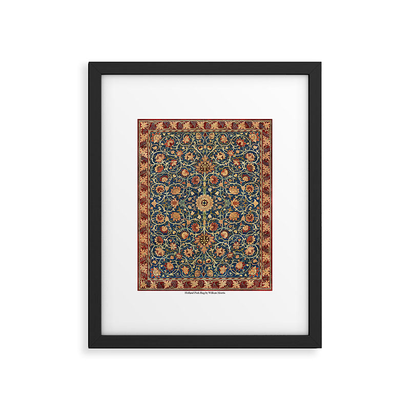 Holland Park Rug by William Morris Framed Art Print Gallery Image 5