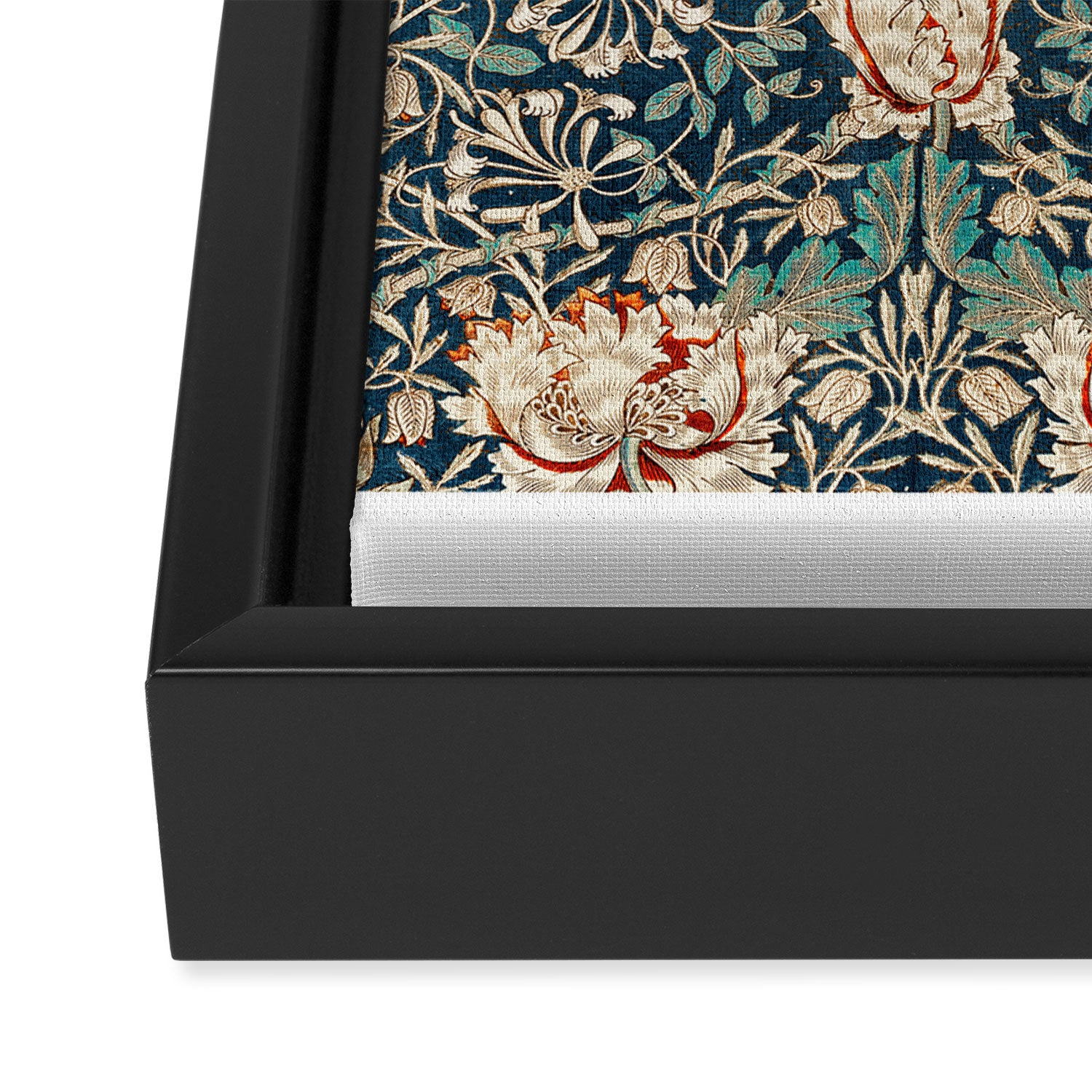 Honeysuckle by William Morris Framed Canvas Print Gallery Image 3