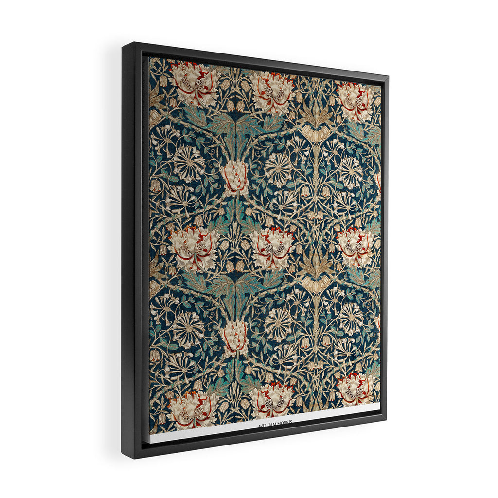 Honeysuckle by William Morris Framed Canvas Print Gallery Image 2