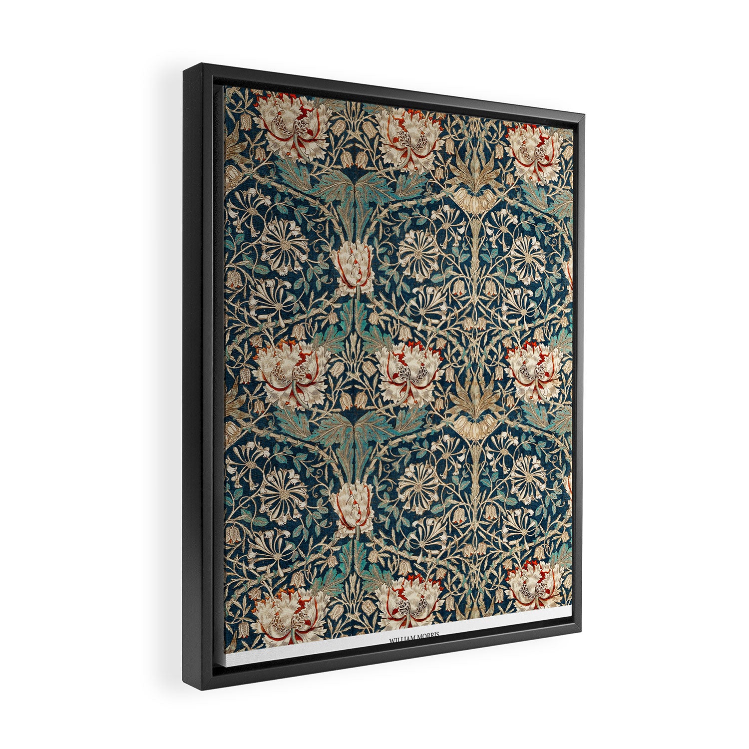 Honeysuckle by William Morris Framed Canvas Print Gallery Image 2