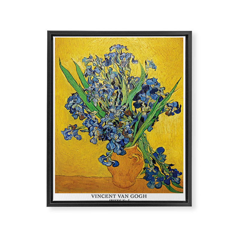 Irises 3 by Vincent Van Gogh Framed Canvas Print Gallery Image 6