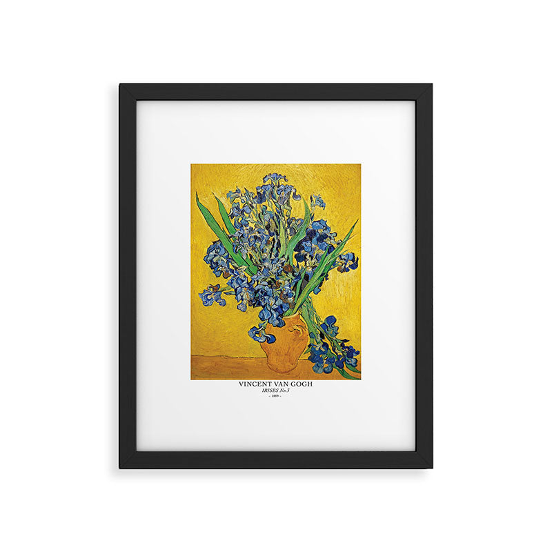 Irises 3 by Vincent Van Gogh Framed Art Print Gallery Image 5