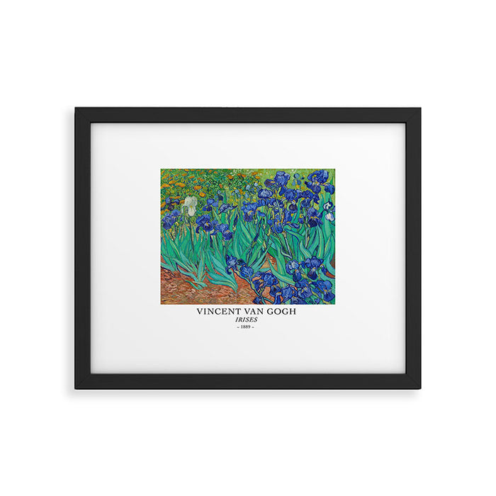 Irises by Vincent Van Gogh Framed Art Print Gallery Image 1