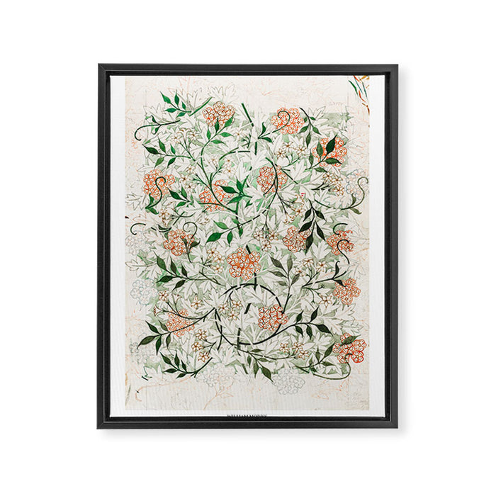 Jasmine by William Morris Framed Canvas Print Gallery Image 1