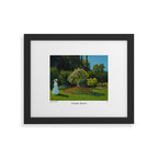 Lady in the Garden by Claude Monet Framed Art Print Gallery Image 4