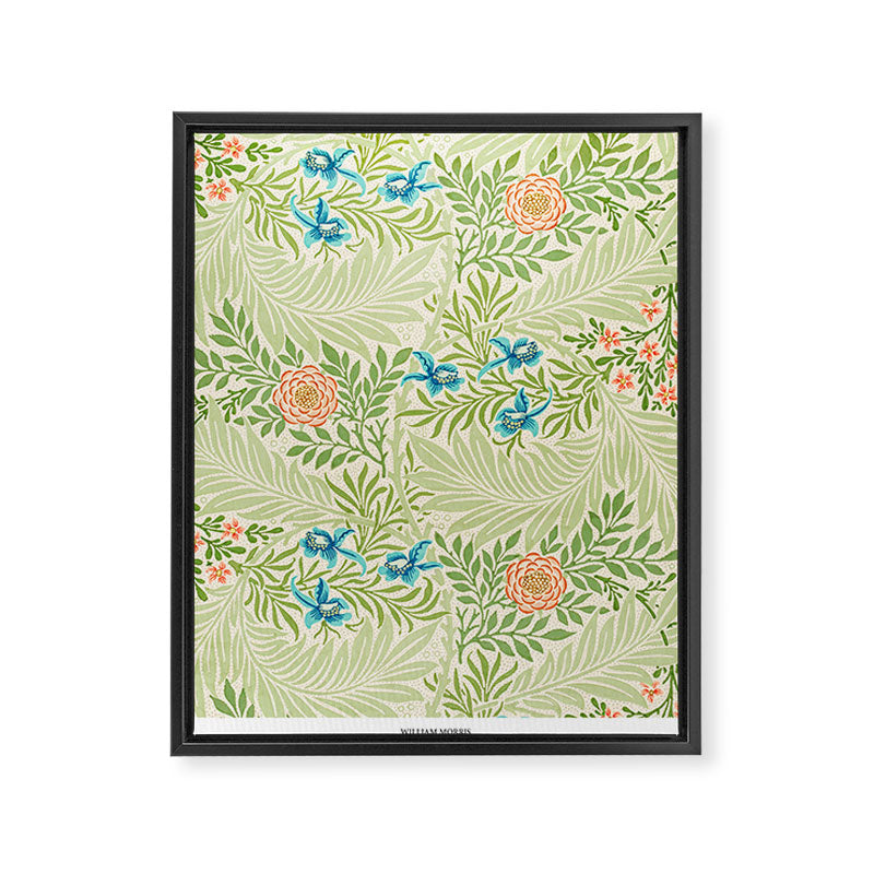 Larkspur by William Morris Framed Canvas Print Gallery Image 6