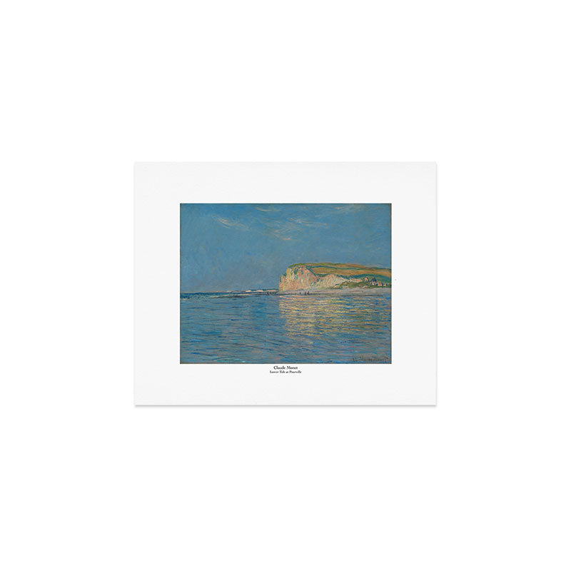 Low Tide at Pourville by Claude Monet Art Print Gallery Image 1