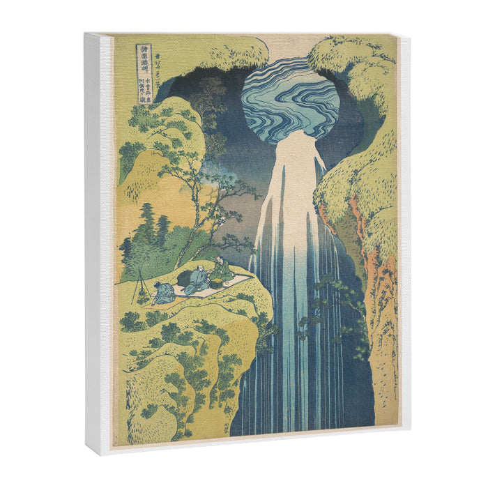 Mino No Kuni Yoro No Taki by Katsushika Hokusai Canvas Print Gallery Image 1