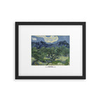 Olive Trees with the Alpilles in the Background by Vincent Van Gogh Framed Art Print Gallery Image 4
