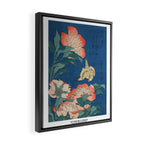 Peonies and Canary by Katsushika Hokusai Framed Canvas Print Gallery Image 2