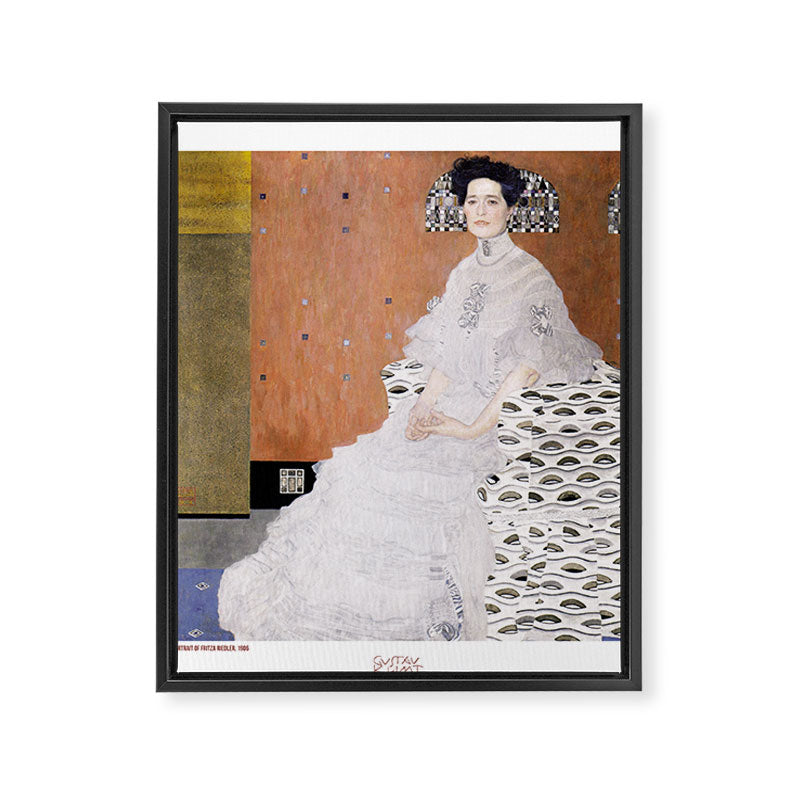 Portrait of Fritza Riedler by Gustav Klimt Framed Canvas Print Gallery Image 6