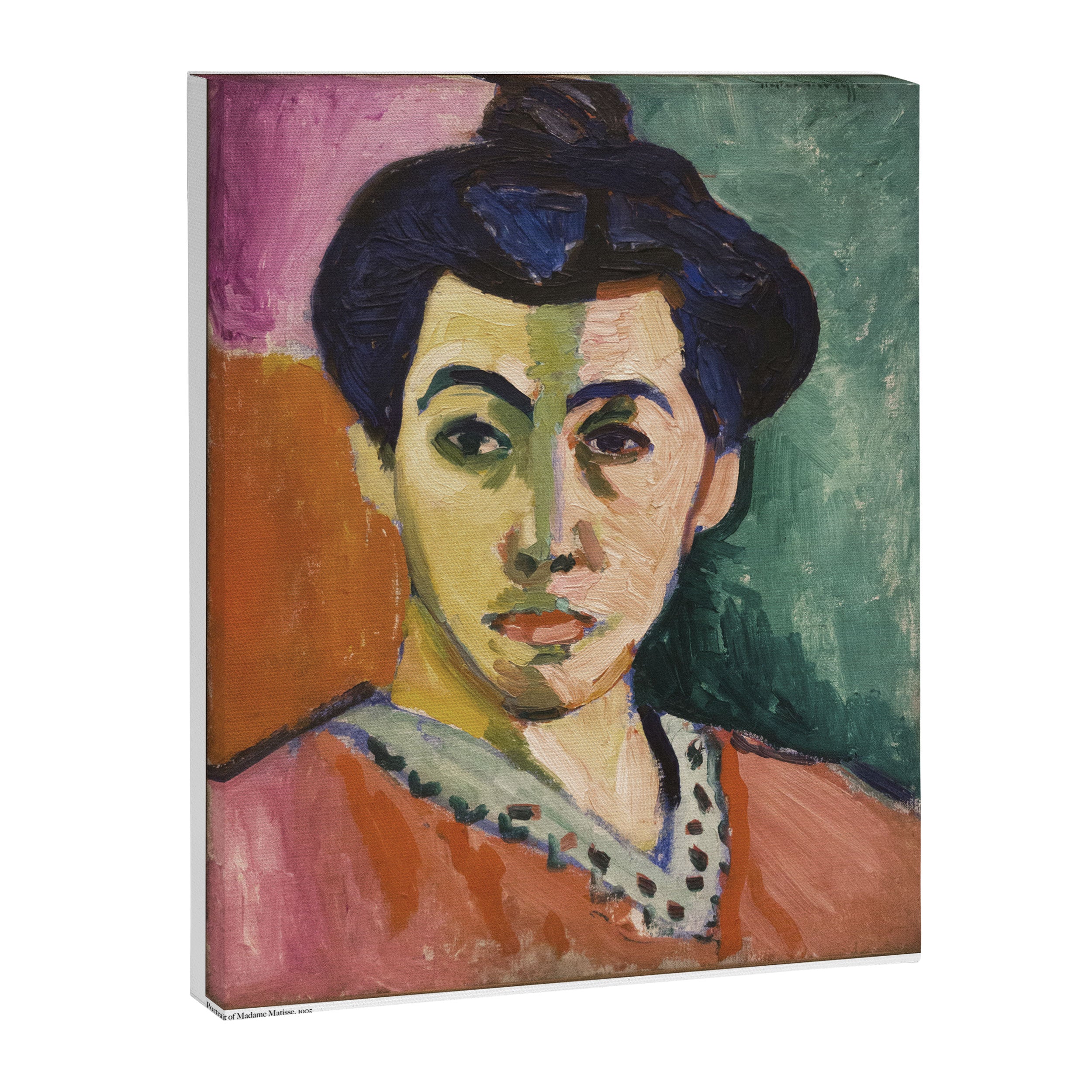 Portrait of Madame Matisse (The Green Stripe) by Henri Matisse Canvas Print Gallery Image 6