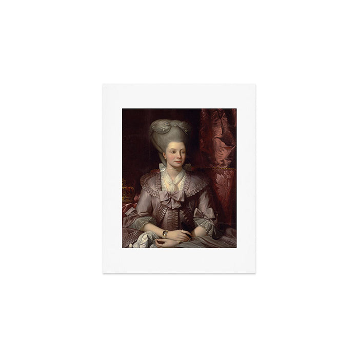 Queen Charlotte Portrait by Benjamin West Art Print Gallery Image 1