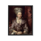 Queen Charlotte Portrait by Benjamin West Framed Canvas Print Gallery Image 6
