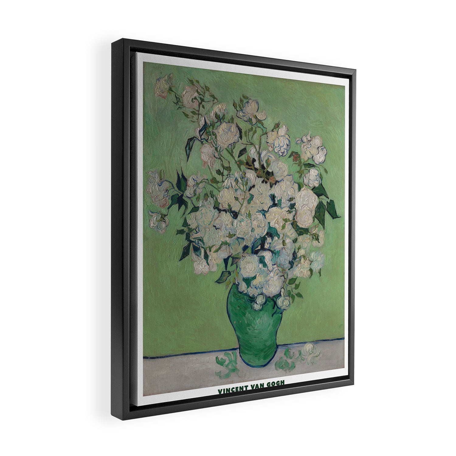 Roses by Vincent Van Gogh Framed Canvas Print Gallery Image 2