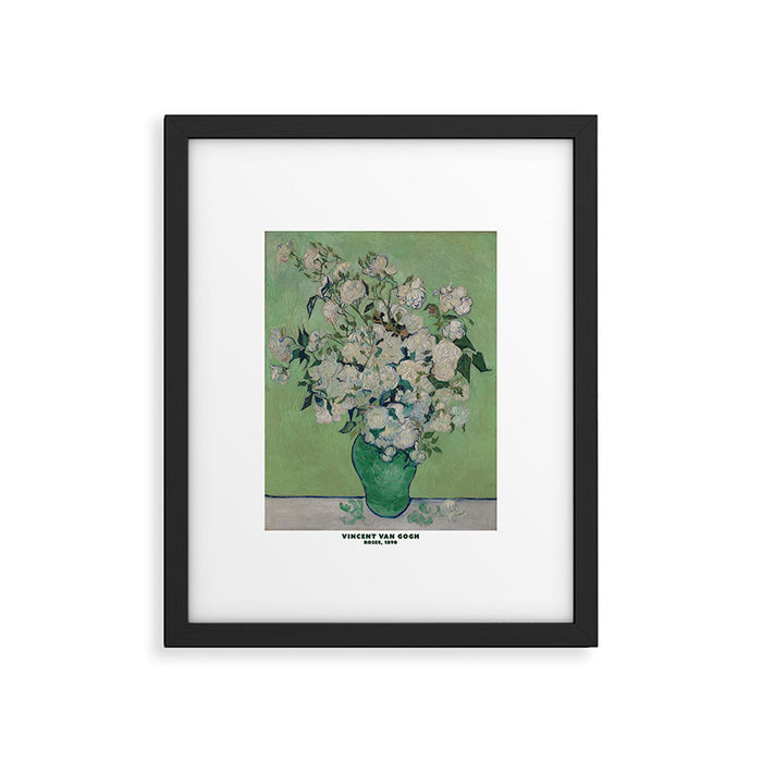Roses by Vincent Van Gogh Framed Art Print Gallery Image 1