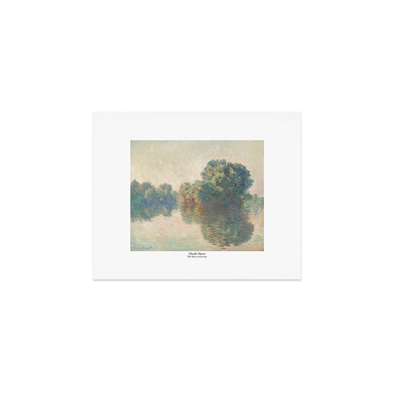 Seine at Giverny by Claude Monet Art Print Gallery Image 1