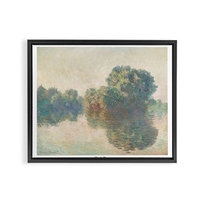 Seine at Giverny by Claude Monet Framed Canvas Print Gallery Image 3