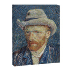 Self Portrait in Grey Felt Hat by Vincent Van Gogh Canvas Print Gallery Image 6