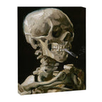 Skeleton with Smoking Cigarette by Vincent Van Gogh Canvas Print Gallery Image 6