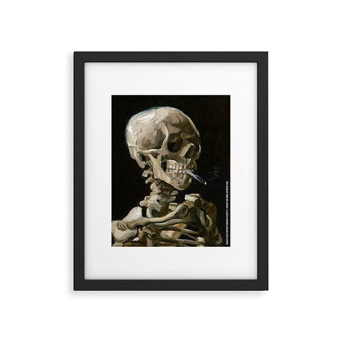 vincent van gogh skeleton smoking a cigarette - Head of with a Burning Head Of A Skeleton With
