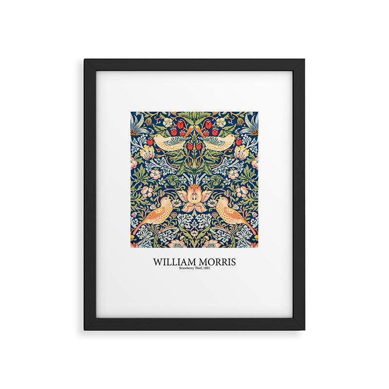 Strawberry Thief by William Morris Framed Art Print Gallery Image 5