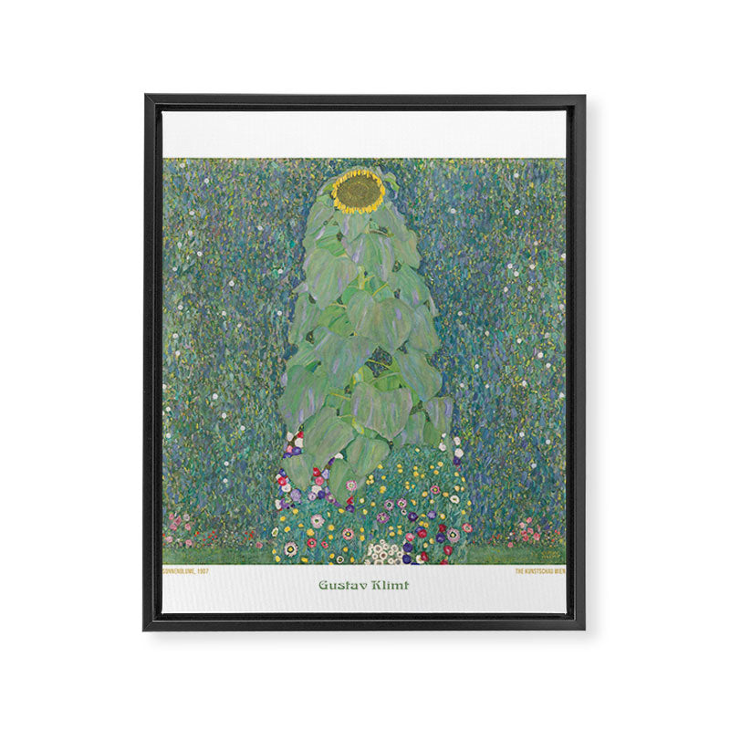 Sunflower (Sonnenblume) by Gustav Klimt Framed Canvas Print Gallery Image 6