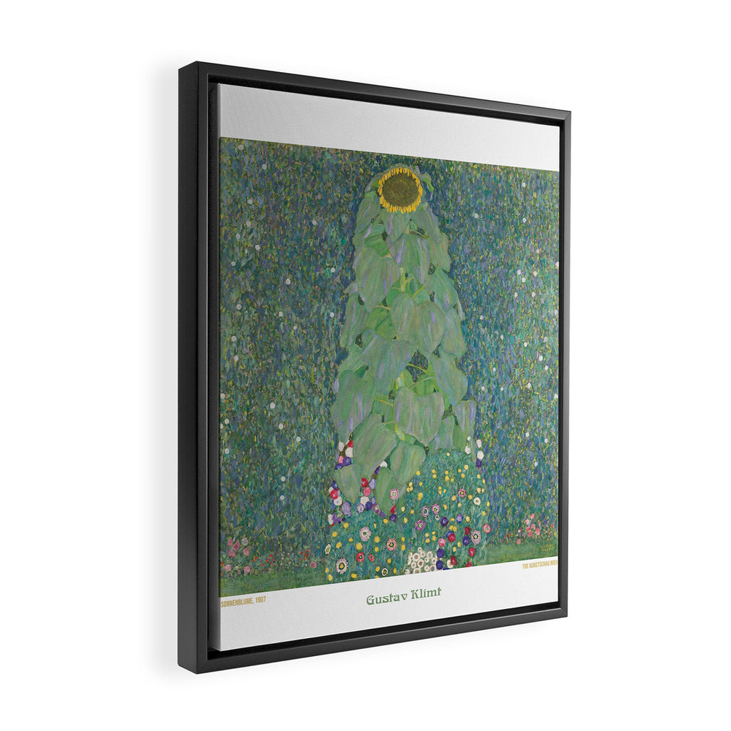 Sunflower (Sonnenblume) by Gustav Klimt Framed Canvas Print Gallery Image 2