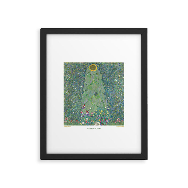 Sunflower (Sonnenblume) by Gustav Klimt Framed Art Print Gallery Image 4