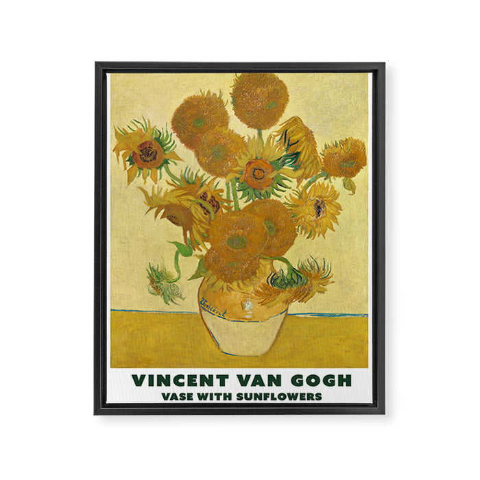 Sunflowers by Vincent Van Gogh Framed Canvas Print Gallery Image 1