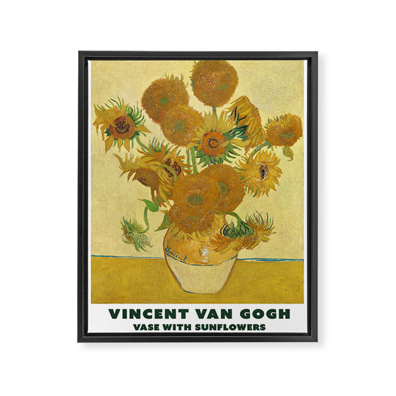 Sunflowers by Vincent Van Gogh Framed Canvas Print Gallery Image 6