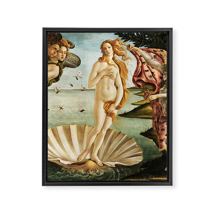 The Birth of Venus by Sandro Botticelli Framed Canvas Print Gallery Image 1