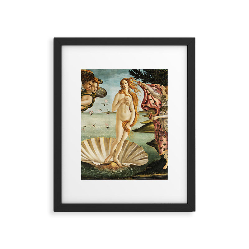 The Birth of Venus by Sandro Botticelli Framed Art Print Gallery Image 4