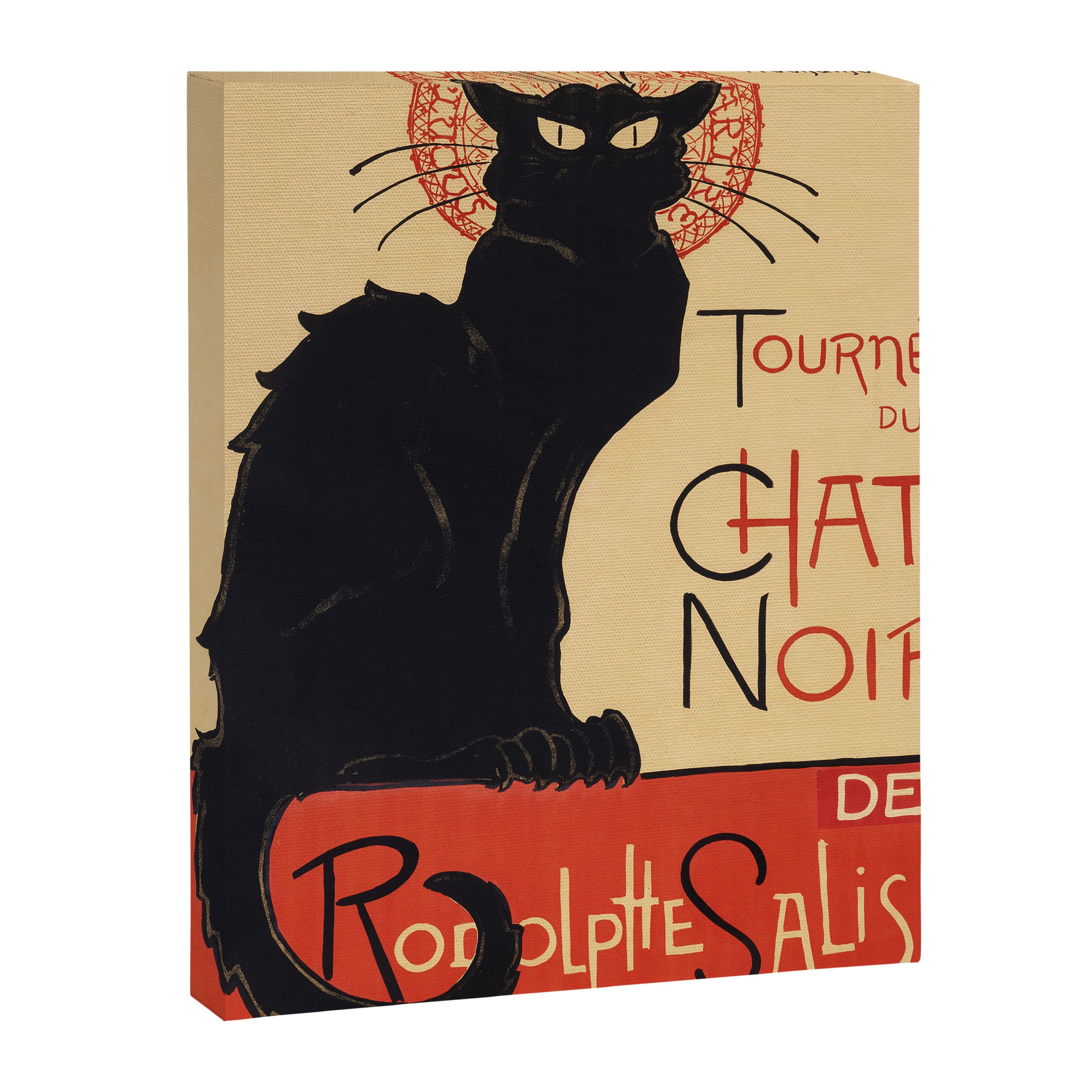The Black Cat Tour de Rodolphe Salis by Théophile Steinlen Canvas Print Gallery Image 6