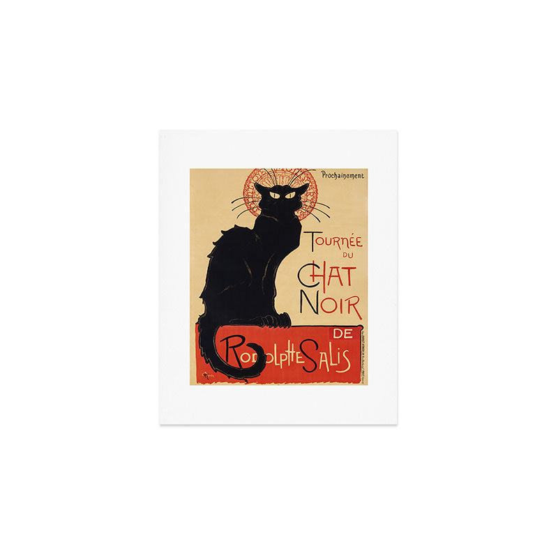 The Black Cat Tour de Rodolphe Salis by Théophile Steinlen Art Print Gallery Image 1