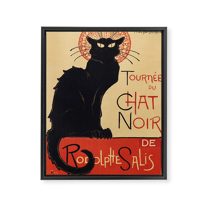 The Black Cat Tour de Rodolphe Salis by Théophile Steinlen Framed Canvas Print Gallery Image 6