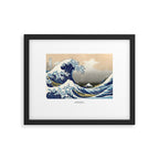 The Great Wave by Katsushi Hokusai Framed Art Print Gallery Image 5
