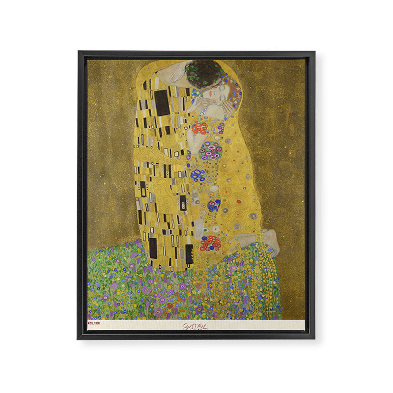 The Kiss by Gustav Klimt Framed Canvas Print Gallery Image 6